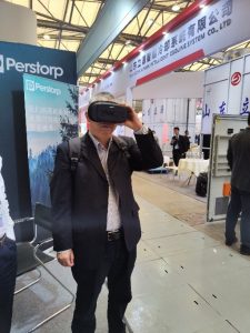 Visitor trying out VR