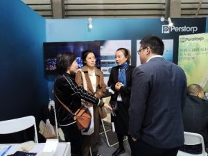 Perstorp Exhibition booth Visitors